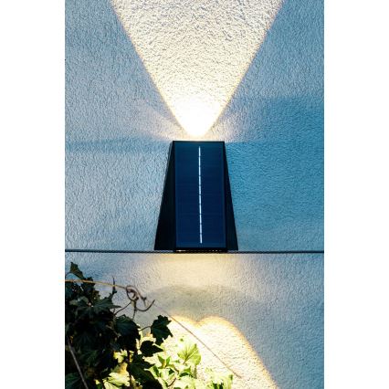Brilagi - LED Kinkiet solarny PYRAMID LED/2W/3,2V 1300 mAh IP54