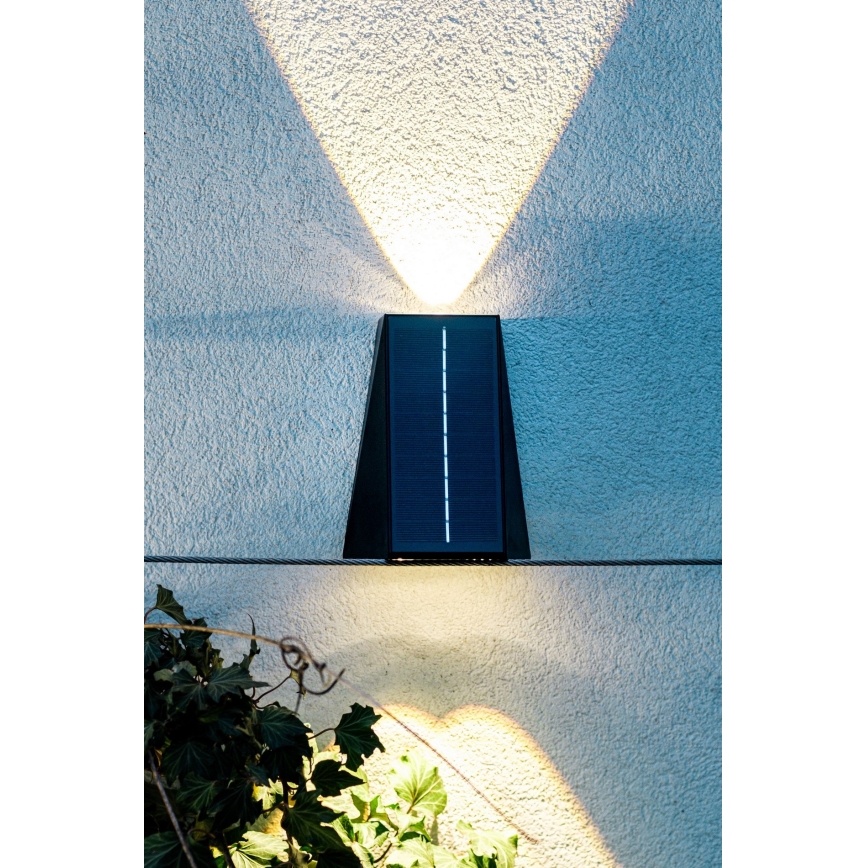 Brilagi - LED Kinkiet solarny PYRAMID LED/2W/3,2V 1300 mAh IP54