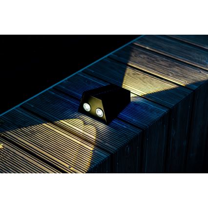 Brilagi - LED Kinkiet solarny PYRAMID LED/2W/3,2V 1300 mAh IP54