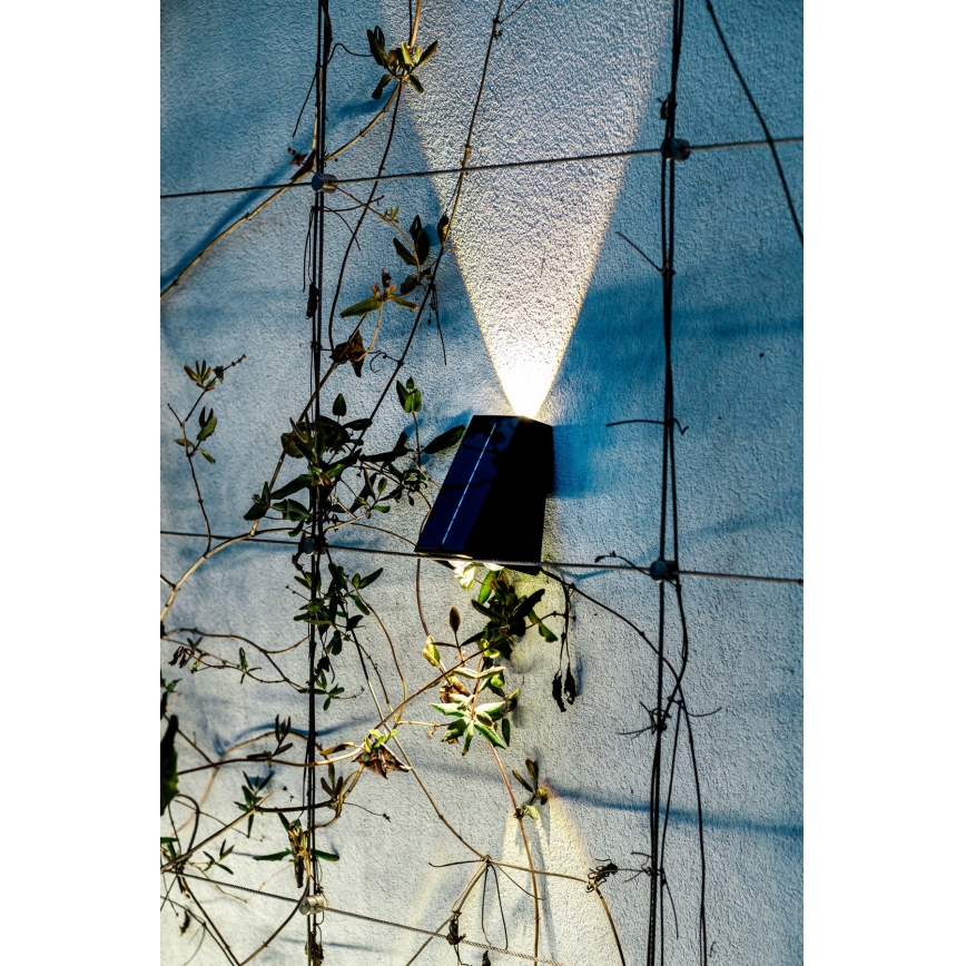 Brilagi - LED Kinkiet solarny PYRAMID LED/2W/3,2V 1300 mAh IP54