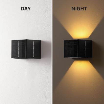 Brilagi - LED Kinkiet solarny SOLAR CUBE LED/2W/3,2V 1300 mAh IP54