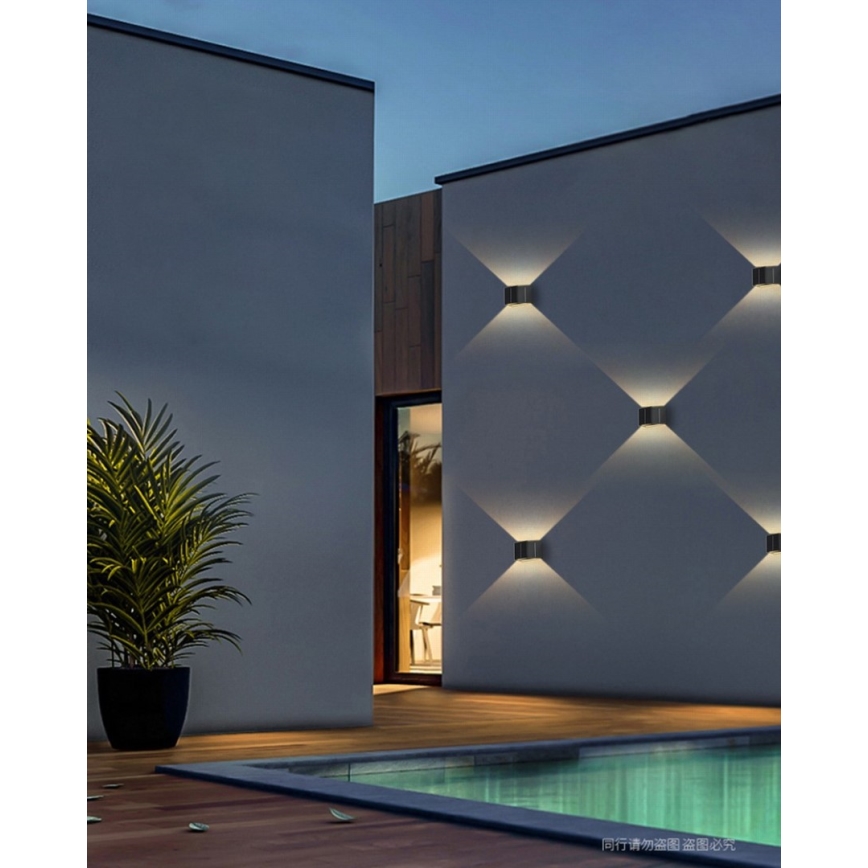 Brilagi - LED Kinkiet solarny SOLAR CUBE LED/2W/3,2V 1300 mAh IP54