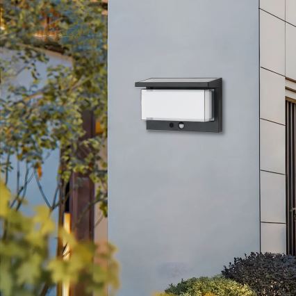 Brilagi - LED Kinkiet solarny z czujnikiem SŁOŃCE LUME LED/10W/3,7V 4000 mAh IP44