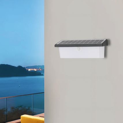 Brilagi - LED Kinkiet solarny z czujnikiem SŁOŃCE RAY LED/6W/3,7V 2200 mAh IP44