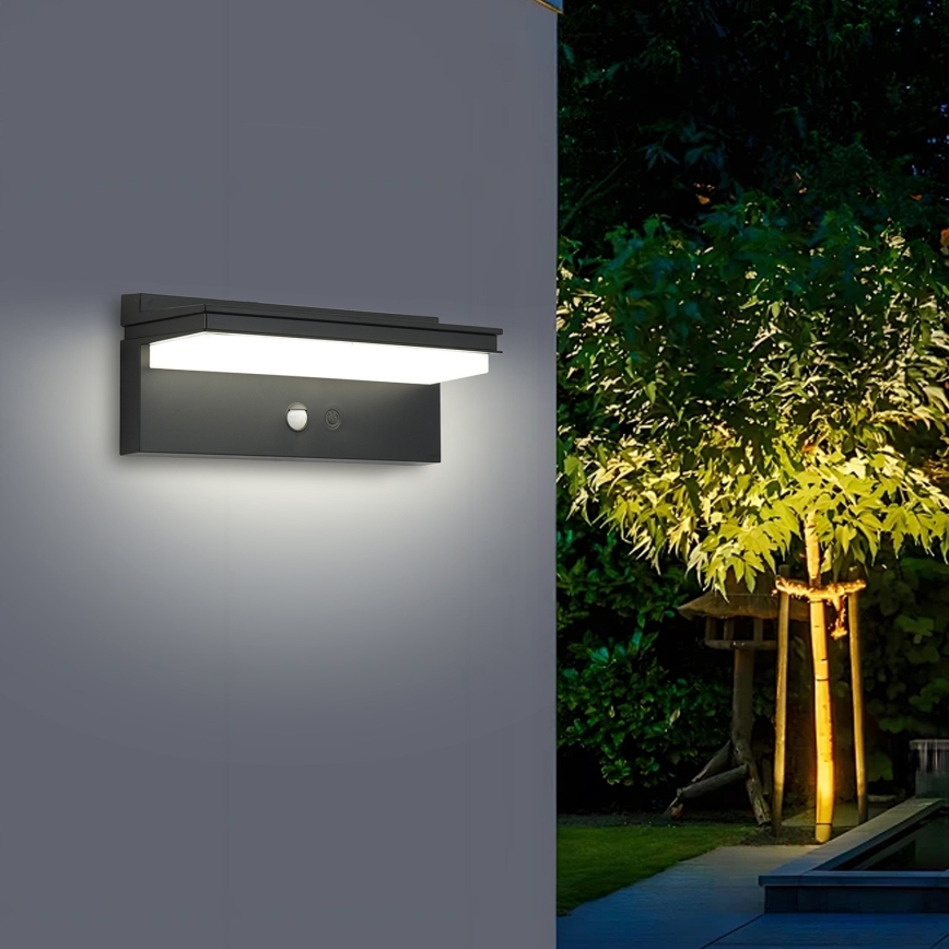 Brilagi - LED Kinkiet solarny z czujnikiem SŁOŃCE SENSE LED/10W/3,7V 4000 mAh IP44