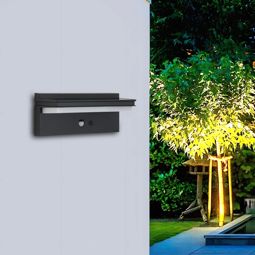 Brilagi - LED Kinkiet solarny z czujnikiem SŁOŃCE SENSE LED/10W/3,7V 4000 mAh IP44