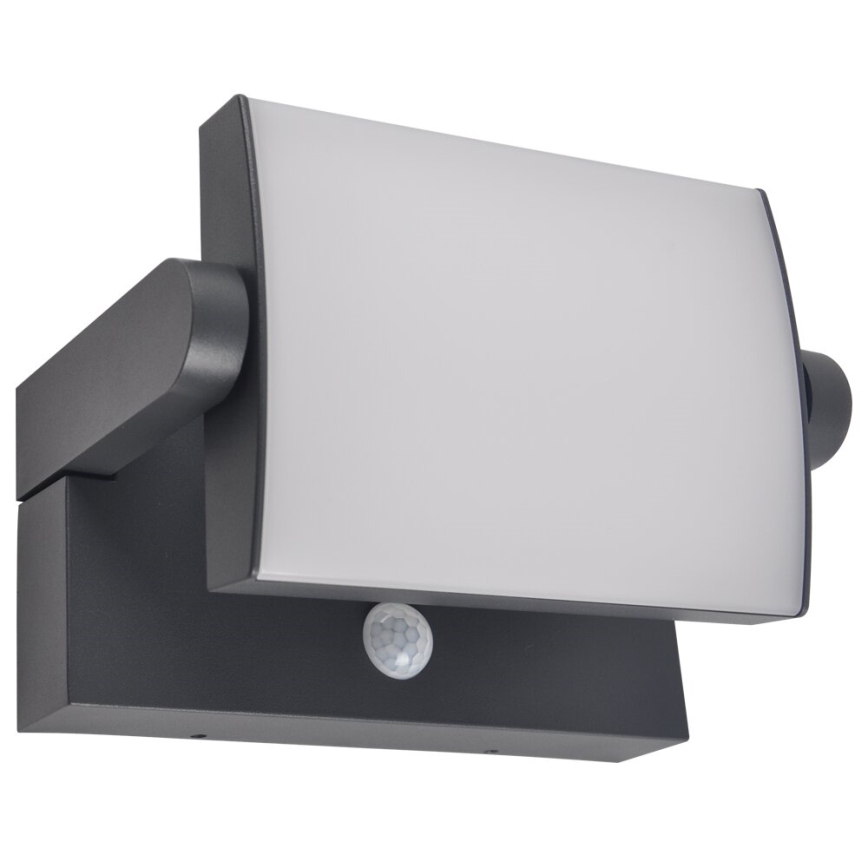 Brilagi - LED Kinkiet solarny z czujnikiem ANKLE LED/10W/3,7V 3000 mAh 3000K IP65 antracyt