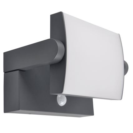 Brilagi - LED Kinkiet solarny z czujnikiem ANKLE LED/10W/3,7V 3000 mAh 3000K IP65 antracyt