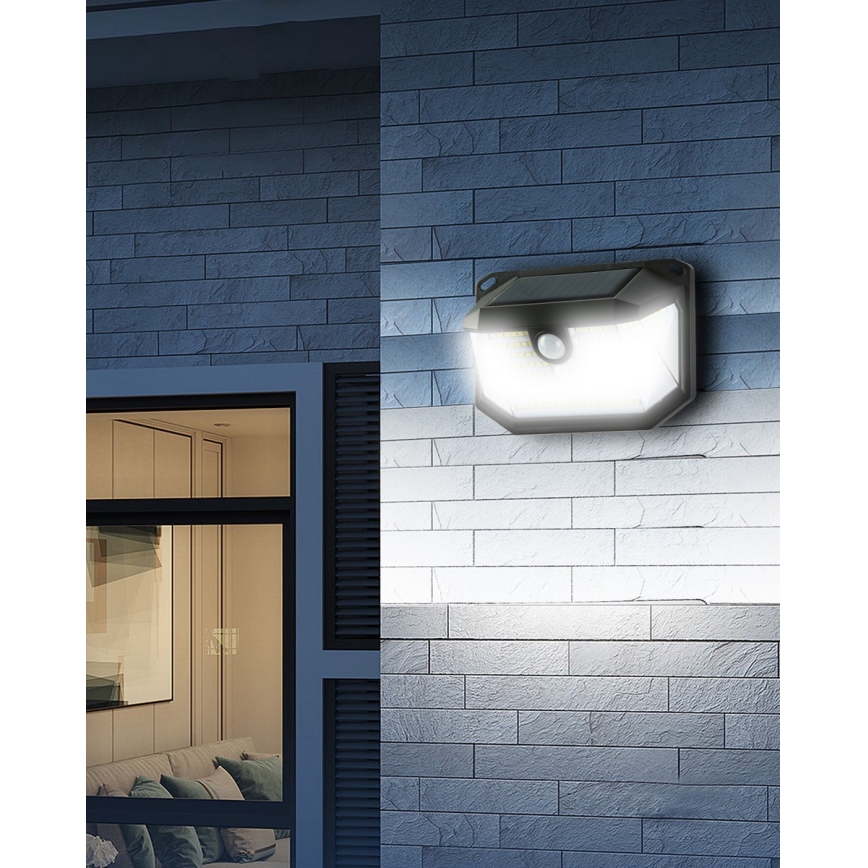 Brilagi - LED Kinkiet solarny z czujnikiem WALLIE LED/4W/5,5V 1200mAh 6500K IP65