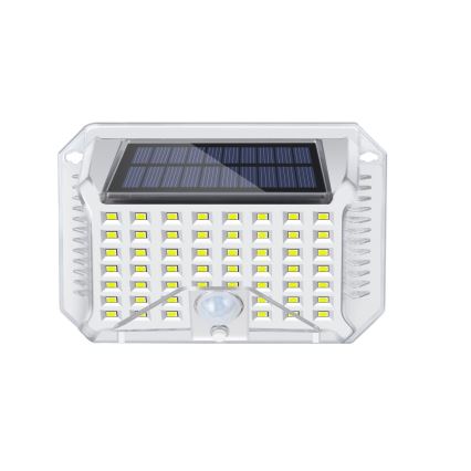 Brilagi - LED Kinkiet solarny z czujnikiem WALLIE LED/4W/5,5V 1200 mAh 6500K IP64 srebrny