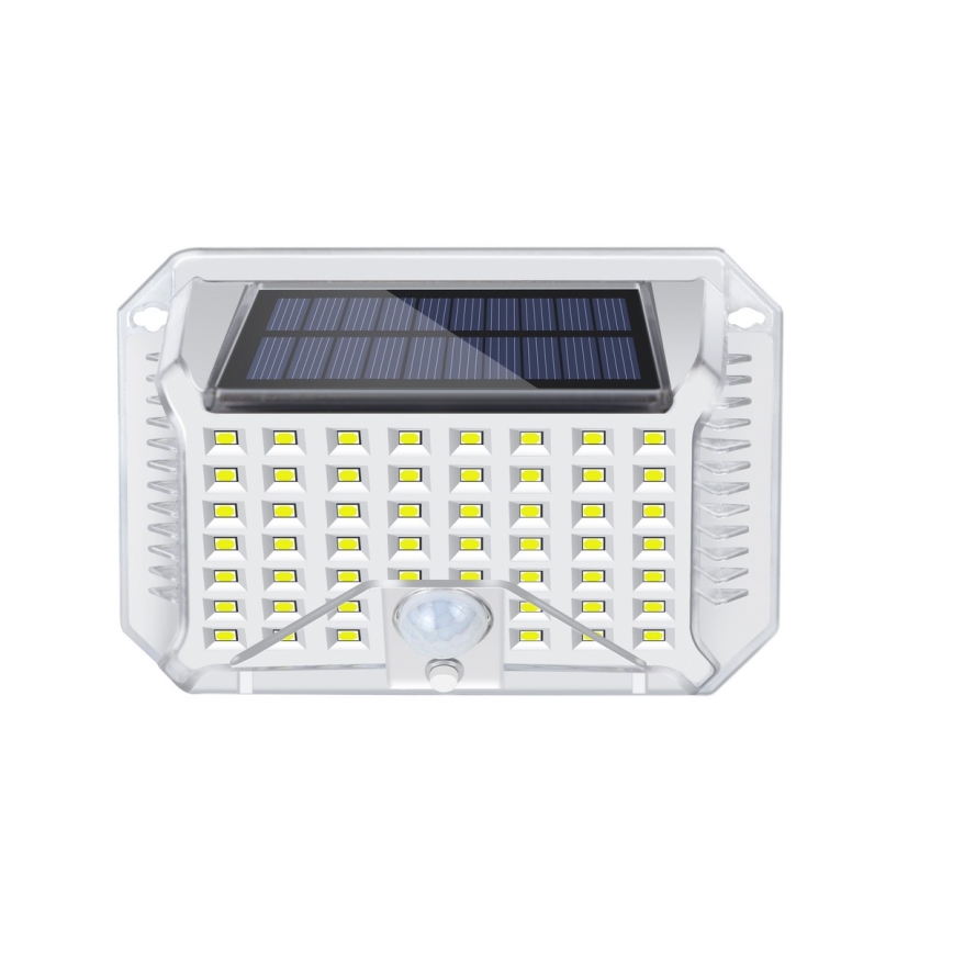 Brilagi - LED Kinkiet solarny z czujnikiem WALLIE LED/4W/5,5V 1200 mAh 6500K IP64 srebrny