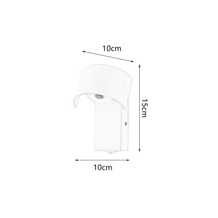 Brilagi - LED Kinkiet VASTO LED/3W/230V brązowy