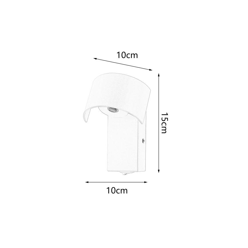Brilagi - LED Kinkiet VASTO LED/3W/230V brązowy