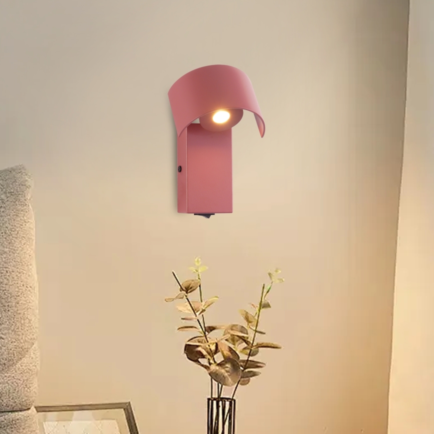 Brilagi - LED Kinkiet VASTO LED/3W/230V burgundy
