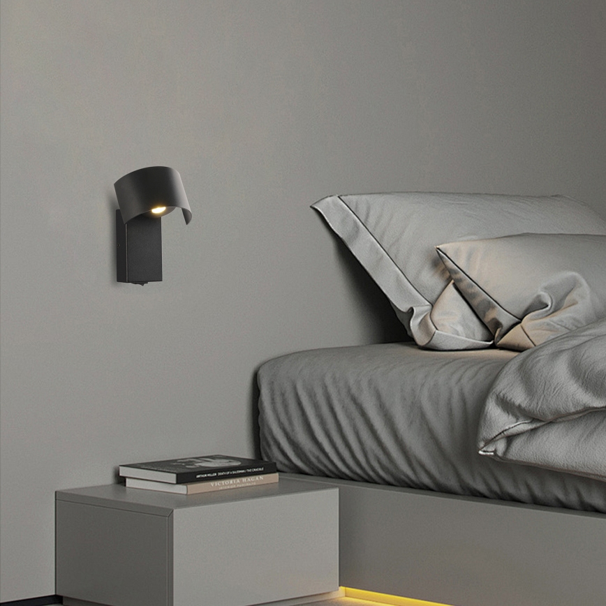 Brilagi - LED Kinkiet VASTO LED/3W/230V czarny