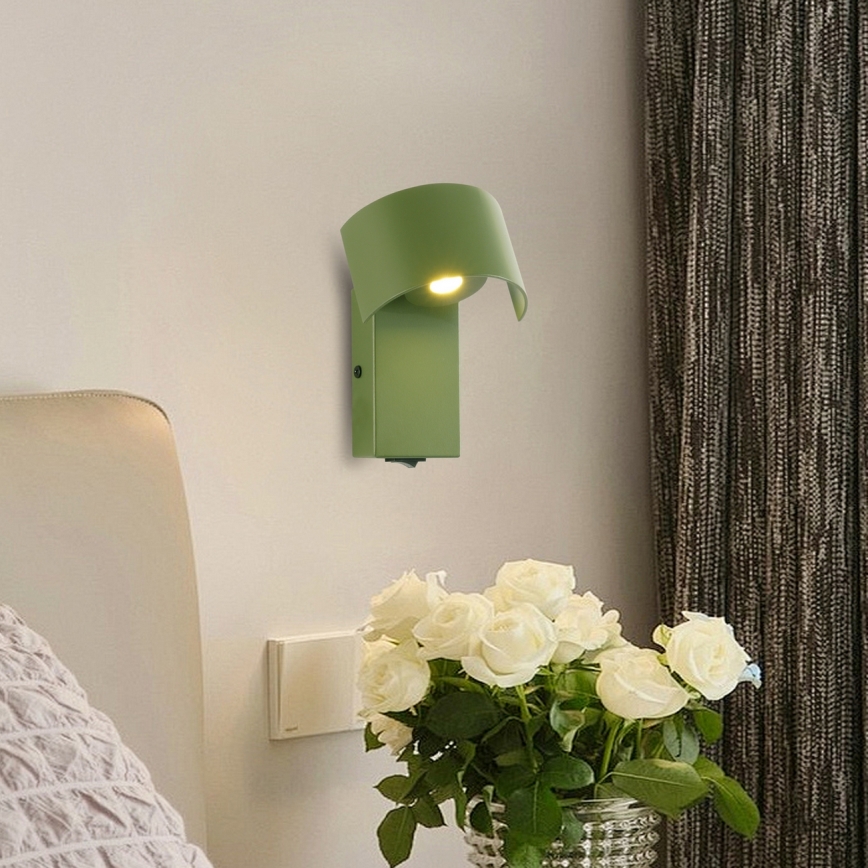 Brilagi - LED Kinkiet VASTO LED/3W/230V zielony