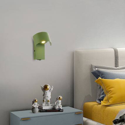Brilagi - LED Kinkiet VASTO LED/3W/230V zielony