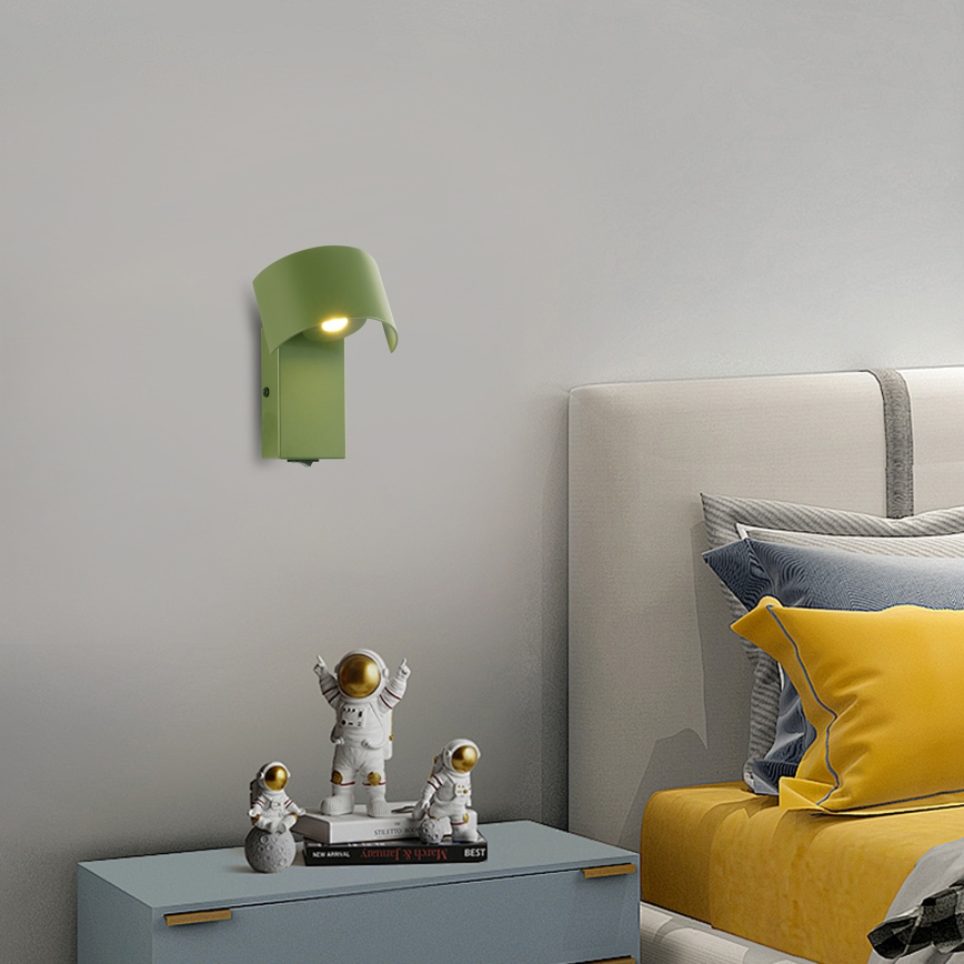 Brilagi - LED Kinkiet VASTO LED/3W/230V zielony