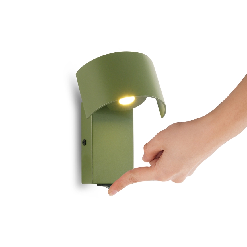 Brilagi - LED Kinkiet VASTO LED/3W/230V zielony