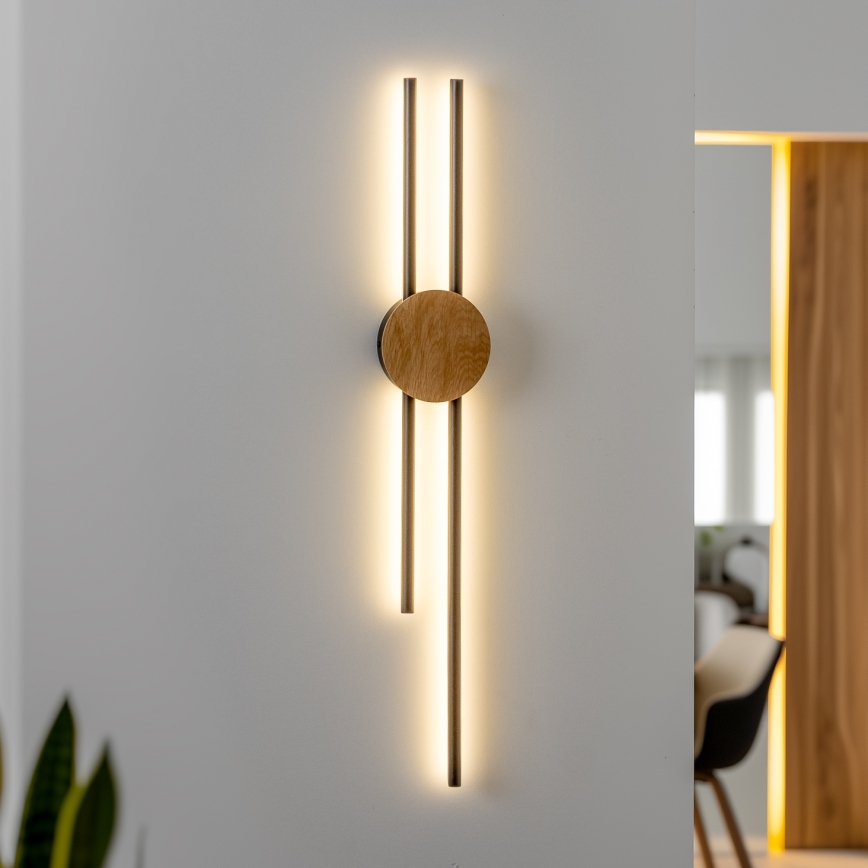 Brilagi - LED Kinkiet WOODY COLLINE LED/15W/230V 80 cm dąb