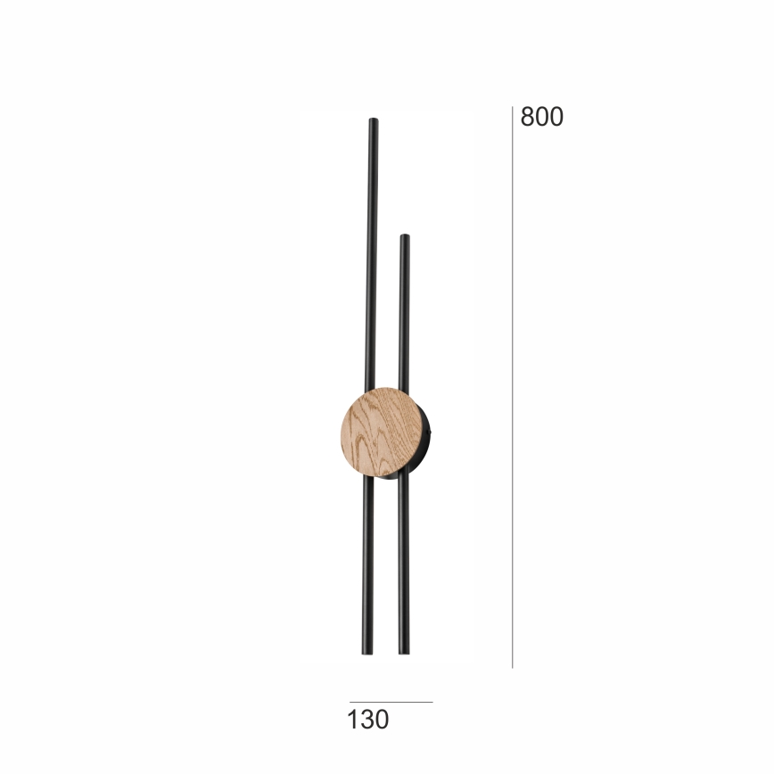 Brilagi - LED Kinkiet WOODY COLLINE LED/15W/230V 80 cm dąb