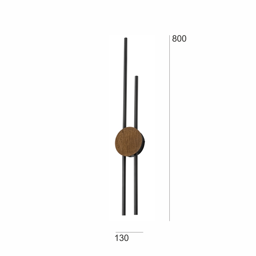 Brilagi - LED Kinkiet WOODY COLLINE LED/15W/230V 80 cm dąb