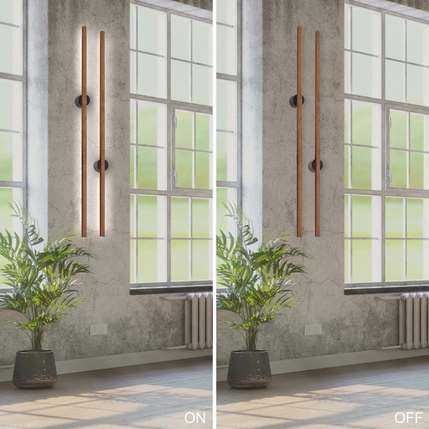 Brilagi - LED Kinkiet WOODY LINE LED/12W/230V 120 cm dąb wiśnia