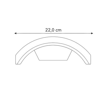 Brilagi - LED Kinkiet zewnętrzny ARCELO LED/8W/230V IP54