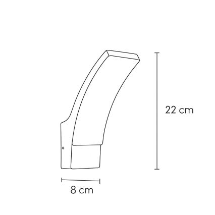 Brilagi - LED Kinkiet zewnętrzny ARCELO LED/9W/230V IP44