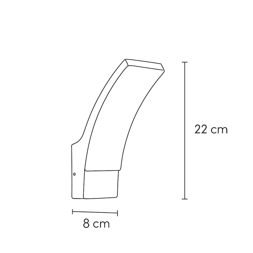 Brilagi - LED Kinkiet zewnętrzny ARCELO LED/9W/230V IP44