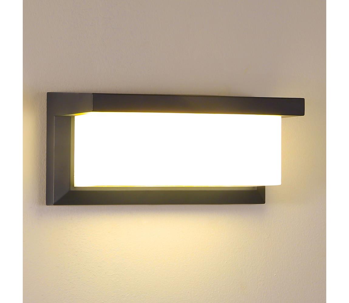 Brilagi - LED Kinkiet zewnętrzny BRICKY LED/12W/230V antracyt IP54