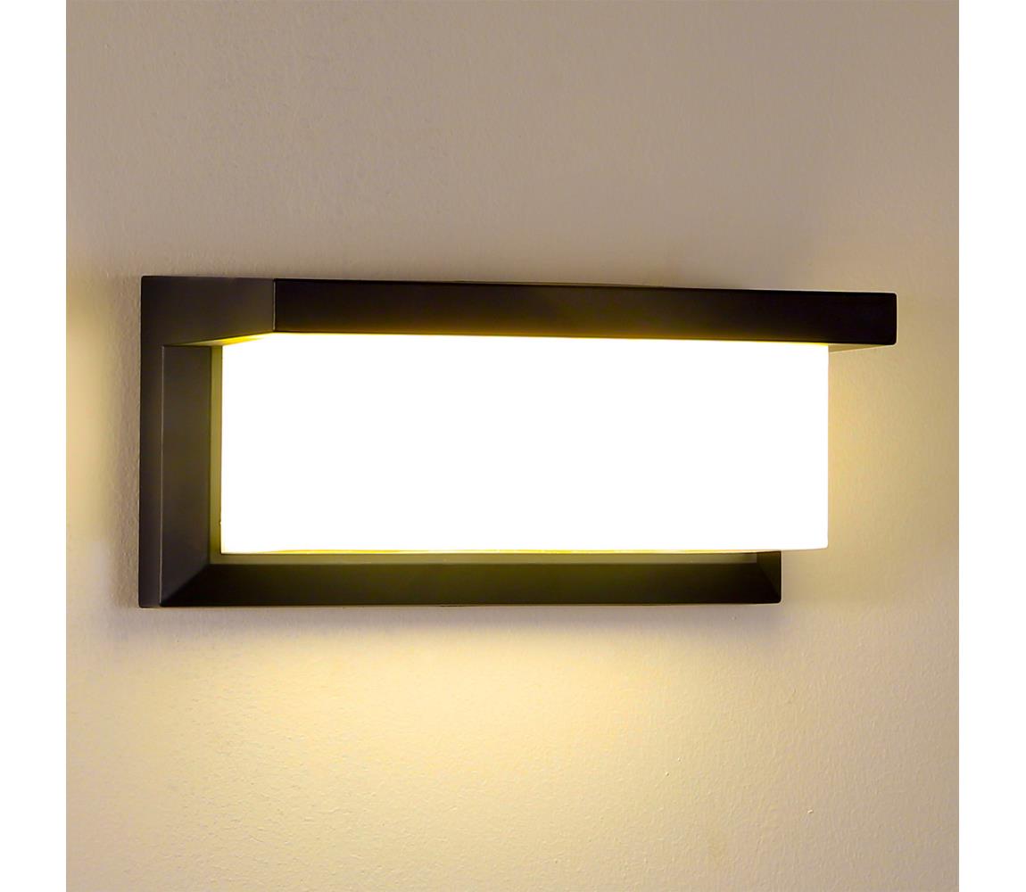 Brilagi - LED Kinkiet zewnętrzny BRICKY LED/12W/230V czarny IP54
