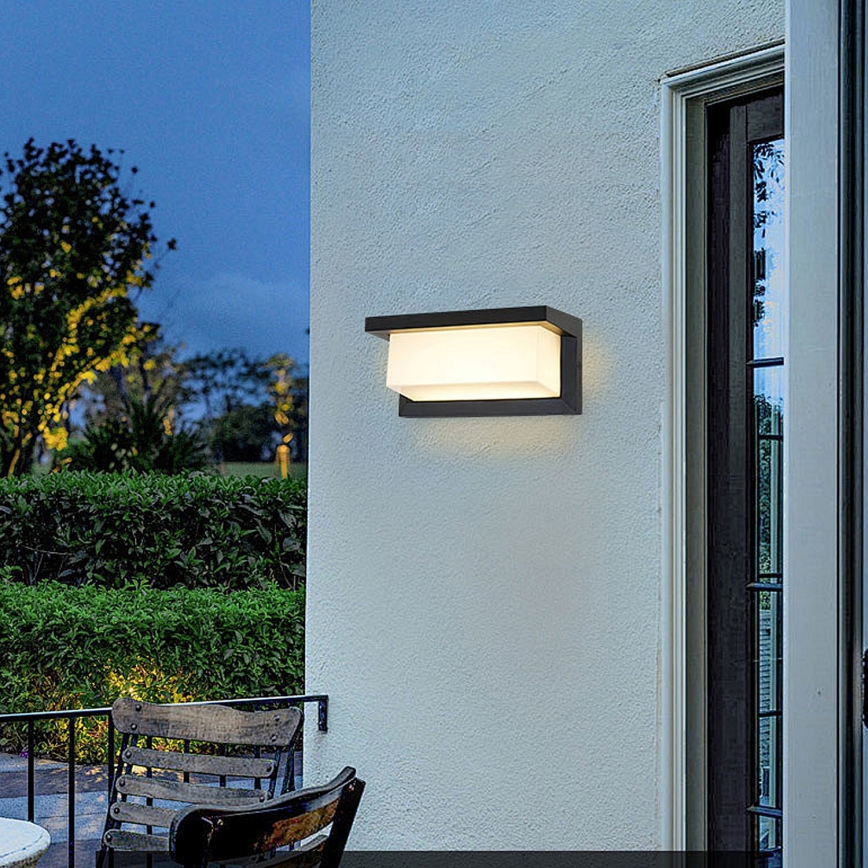 Brilagi - LED Kinkiet zewnętrzny BRICKY LED/12W/230V czarny IP54