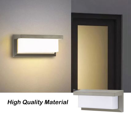 Brilagi - LED Kinkiet zewnętrzny BRICKY LED/12W/230V szary IP54