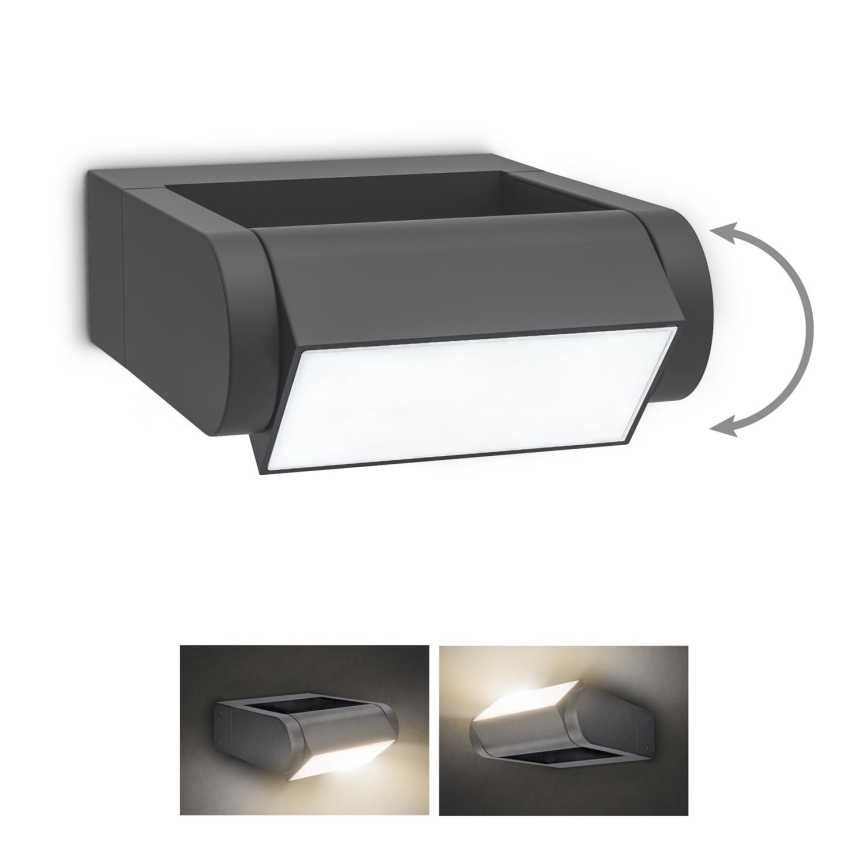 Brilagi - LED Kinkiet zewnętrzny CROTONE LED/7W/230V antracyt IP54