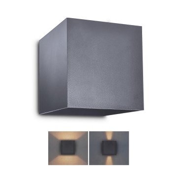 Brilagi - LED Kinkiet zewnętrzny CUBE LED/6W/230V antracyt IP54