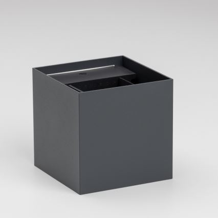 Brilagi - LED Kinkiet zewnętrzny CUBE LED/6W/230V antracyt IP54
