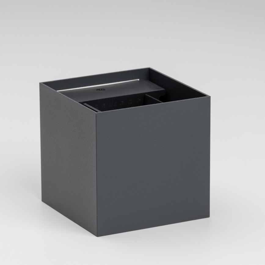 Brilagi - LED Kinkiet zewnętrzny CUBE LED/6W/230V antracyt IP54
