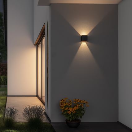 Brilagi - LED Kinkiet zewnętrzny CUBE LED/6W/230V antracyt IP54