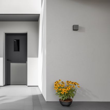 Brilagi - LED Kinkiet zewnętrzny CUBE LED/6W/230V antracyt IP54