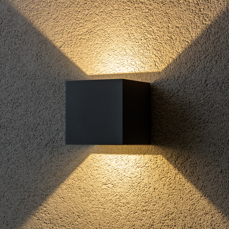 Brilagi - LED Kinkiet zewnętrzny CUBE LED/6W/230V antracyt IP54
