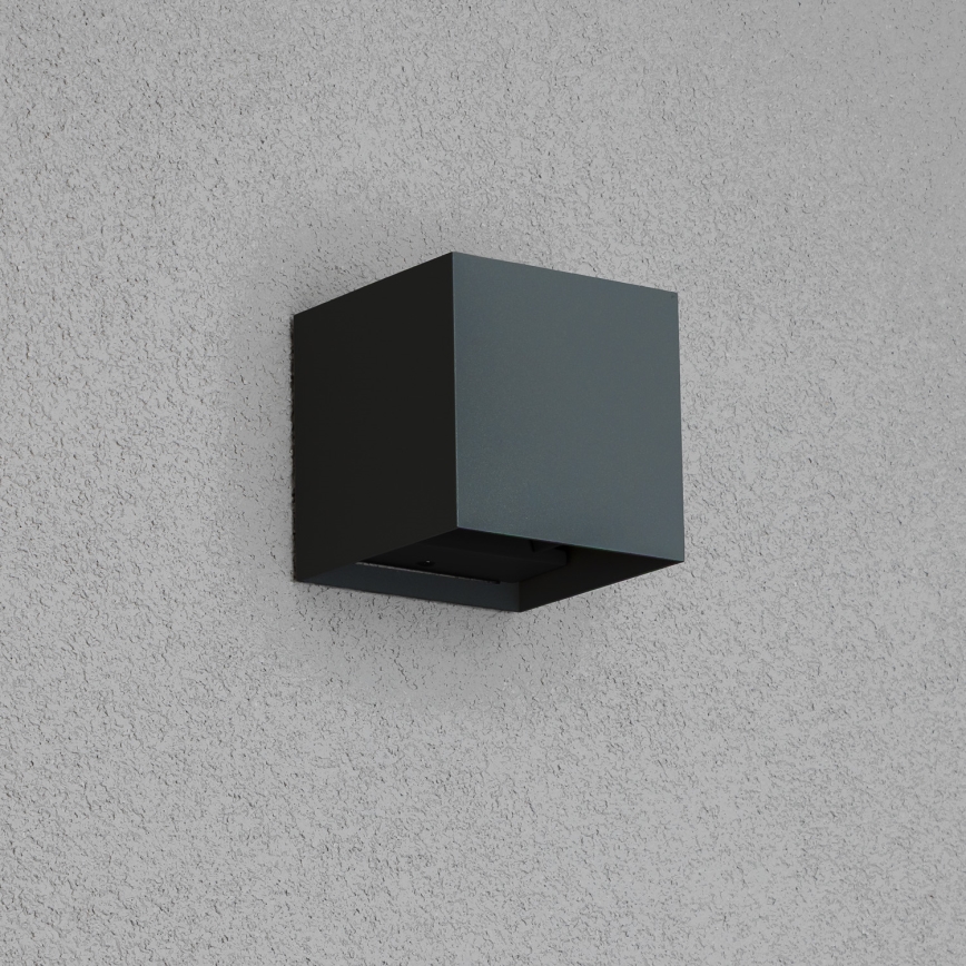 Brilagi - LED Kinkiet zewnętrzny CUBE LED/6W/230V antracyt IP54