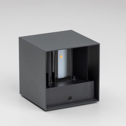 Brilagi - LED Kinkiet zewnętrzny CUBE LED/6W/230V antracyt IP54
