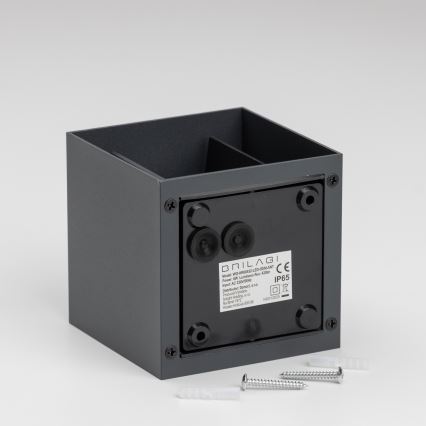 Brilagi - LED Kinkiet zewnętrzny CUBE LED/6W/230V antracyt IP54