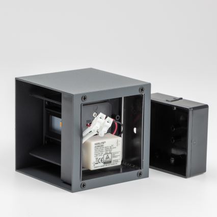 Brilagi - LED Kinkiet zewnętrzny CUBE LED/6W/230V antracyt IP54