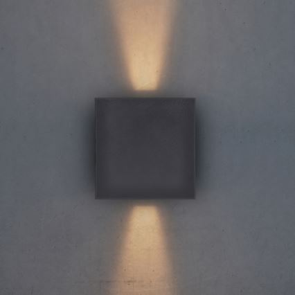 Brilagi - LED Kinkiet zewnętrzny CUBE LED/6W/230V antracyt IP54