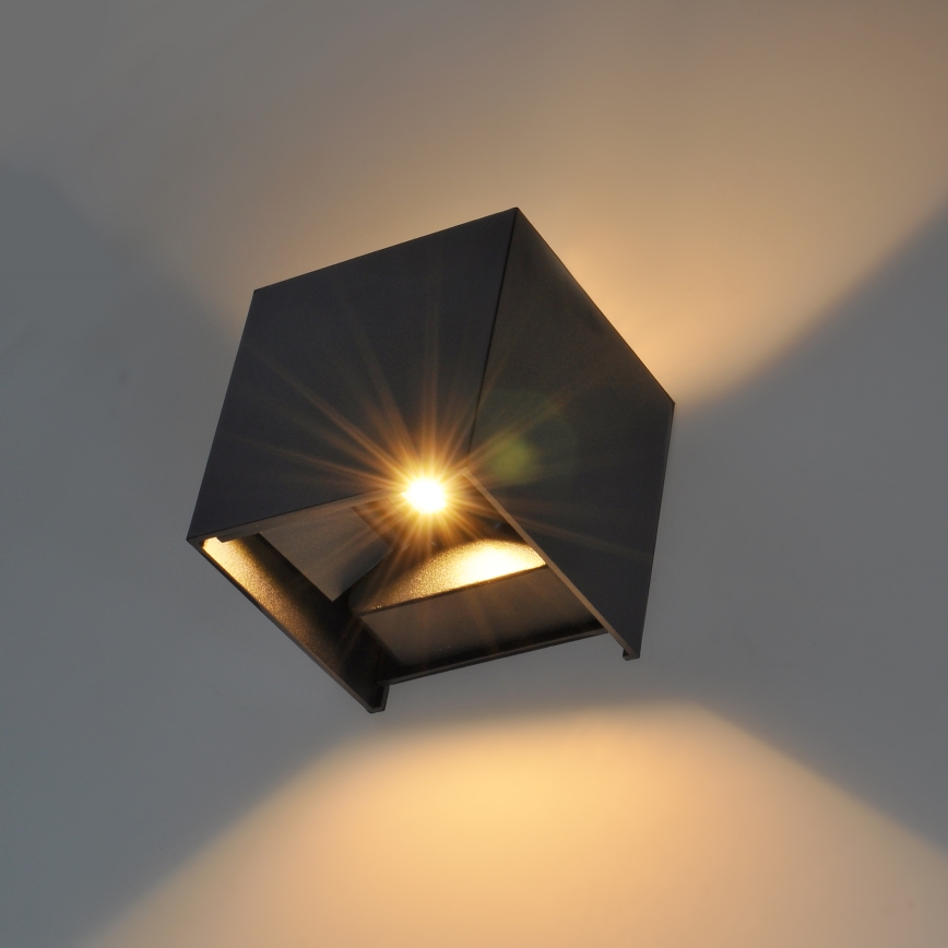 Brilagi - LED Kinkiet zewnętrzny CUBE LED/6W/230V IP54