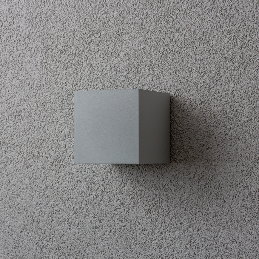 Brilagi - LED Kinkiet zewnętrzny CUBE LED/6W/230V szary IP54