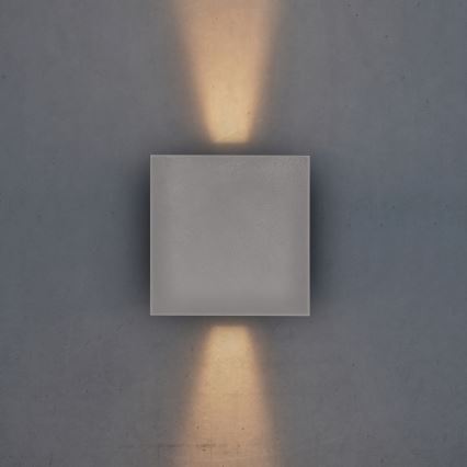 Brilagi - LED Kinkiet zewnętrzny CUBE LED/6W/230V szary IP54