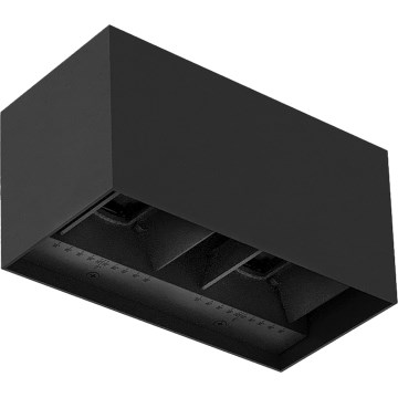 Brilagi - LED kinkiet zewnętrzny DOUBLE CUBE LED/12W/230V czarny IP65